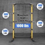 Heavy-Duty Power Cage Squat Rack for Home Gym