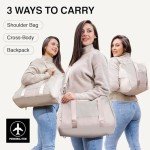 3-in-1 Women's Gym Bag with Yoga Mat Space