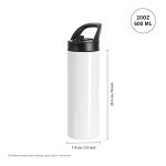 20 OZ Skinny Tumblers Blank with Sippy Lid - 4 Pack