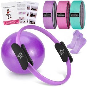 Pilates Ring Set with Resistance Bands and Accessories