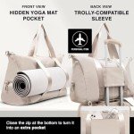 3-in-1 Women's Gym Bag with Yoga Mat Space