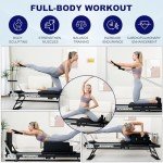 Compact Foldable Pilates Reformer for Home Gym