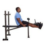 Stamina Adjustable Weights Bench and Barbell Rack Combo