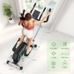 16-Level Magnetic Elliptical Trainer for Home Gym