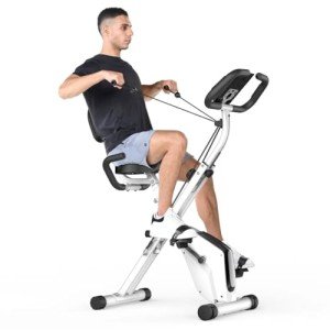 4-in-1 Foldable Exercise Bike with LCD Display