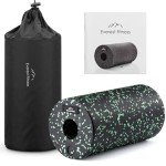 Everest Fitness Medium Density Foam Roller - Black/Green