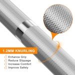 7ft Olympic Barbell for Strength Training and Weightlifting