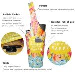 Yoga Mat Tote with Pockets for Accessories