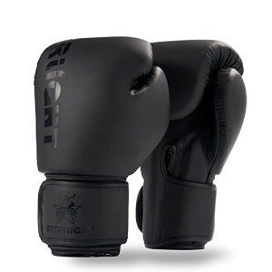 All Black 12 oz Boxing Gloves for Training