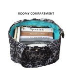 Black Leopard Print Yoga Tote Bag for Women