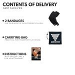 GORNATION Elbow Compression Sleeves - Black