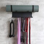 Wall-Mount Rack for Resistance Bands and Equipment