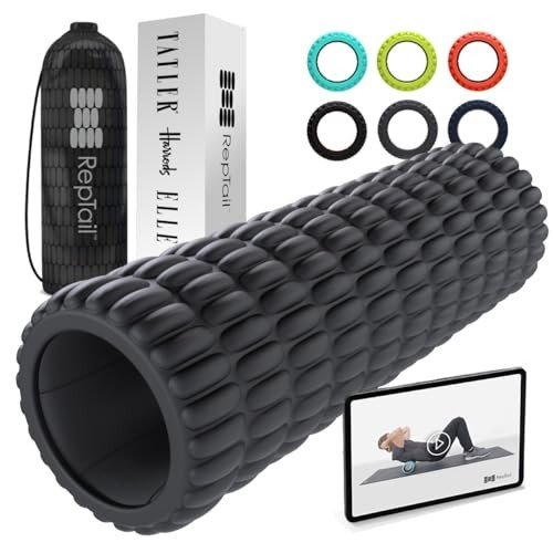 RepTail Foam Roller - Enhanced Muscle Relief Tool