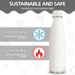 HoneyHolly 500ml Stainless Steel Kids Water Bottle