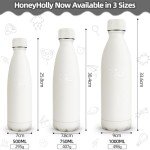 HoneyHolly 500ml Stainless Steel Kids Water Bottle