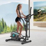 16-Level Magnetic Elliptical Trainer for Home Fitness