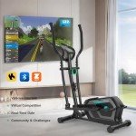 16-Level Magnetic Elliptical Trainer for Home Fitness
