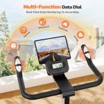 Dripex Quiet Magnetic Resistance Home Exercise Bike