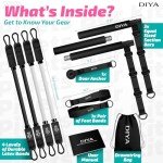 Pilates Bar Kit with Resistance Bands for Home Gym