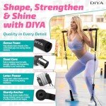 Pilates Bar Kit with Resistance Bands for Home Gym