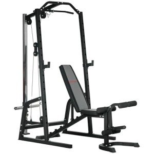 SPORTNOW Smith Machine & Cable Pulley Home Gym