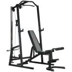 SPORTNOW Smith Machine & Cable Pulley Home Gym