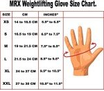 MRX Weightlifting Gloves with Wrist Support for Powerlifting
