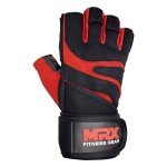 MRX Weightlifting Gloves with Wrist Support for Powerlifting