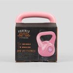 Pink 2kg Vinyl Kettlebell for Home Workouts