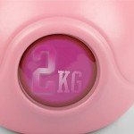 Pink 2kg Vinyl Kettlebell for Home Workouts