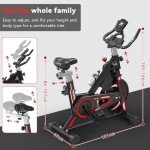 Indoor Cycling Exercise Bike for Home Workouts