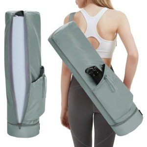 Large Yoga Mat Bag with Strap and Pockets