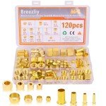 Compression Sleeve Ferrule Fitting Assortment Kit - 120pcs