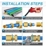 Compression Sleeve Ferrule Fitting Assortment Kit - 120pcs
