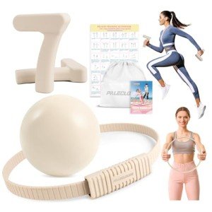 Paleclouds Pilates Kit with Dumbbells and Ring