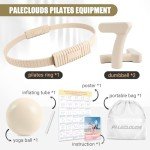 Paleclouds Pilates Kit with Dumbbells and Ring