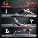 Luckcolor Deep Tissue Massage Back Roller Wheel