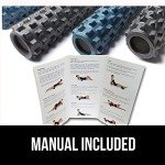 RumbleRoller Full Size Textured Foam Roller - Blue