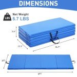 Joppoint 4-Panel Folding Gymnastics Mat for Kids