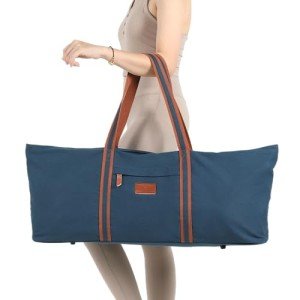 Extra Large Yoga Mat Tote Bag with Pockets
