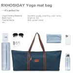 Extra Large Yoga Mat Tote Bag with Pockets