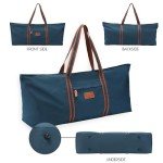 Extra Large Yoga Mat Tote Bag with Pockets