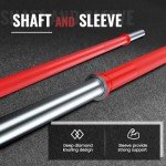 TECHNOAGE 6FT 350LBS Olympic Barbell for Weightlifting