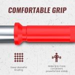 TECHNOAGE 6FT 350LBS Olympic Barbell for Weightlifting
