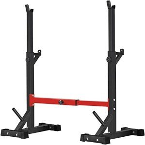 Adjustable Squat and Barbell Rack for Home Gym