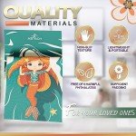 Kids Yoga Mat Set with Dolls and Yoga Cards