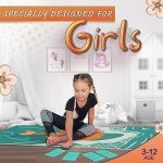 Kids Yoga Mat Set with Dolls and Yoga Cards