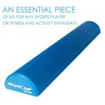 Blue Half Round Foam Roller for Muscle Relief