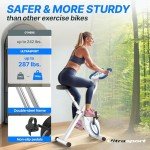 Ultrasport Folding Exercise Bike with Silent Operation
