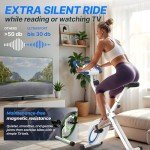 Ultrasport Folding Exercise Bike with Silent Operation